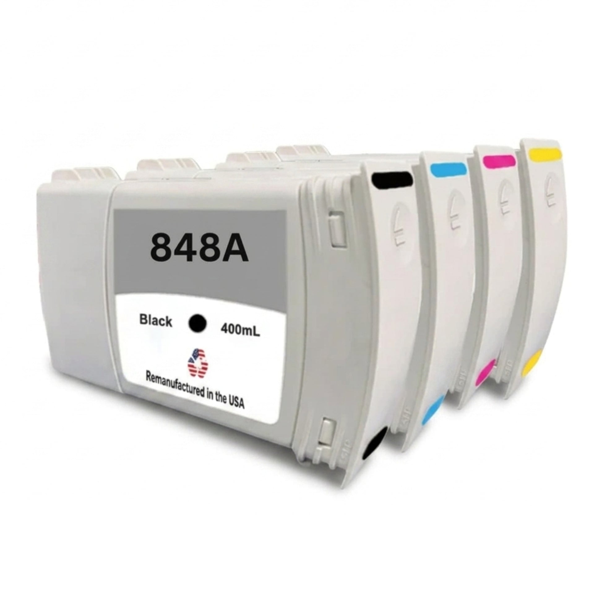 JIT Brand for HP 848A BCMY Remanufactured in the USA Ink Cartridge-4-Pack