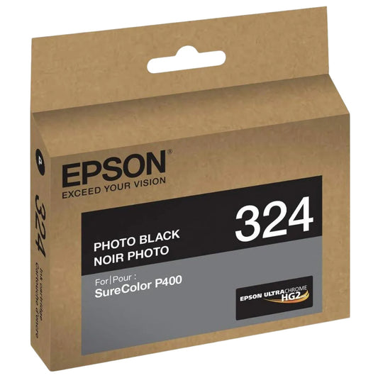 Epson 324 Standard-Yield Photo Black UltraChrome HG2 Ink Cartridge, T324120