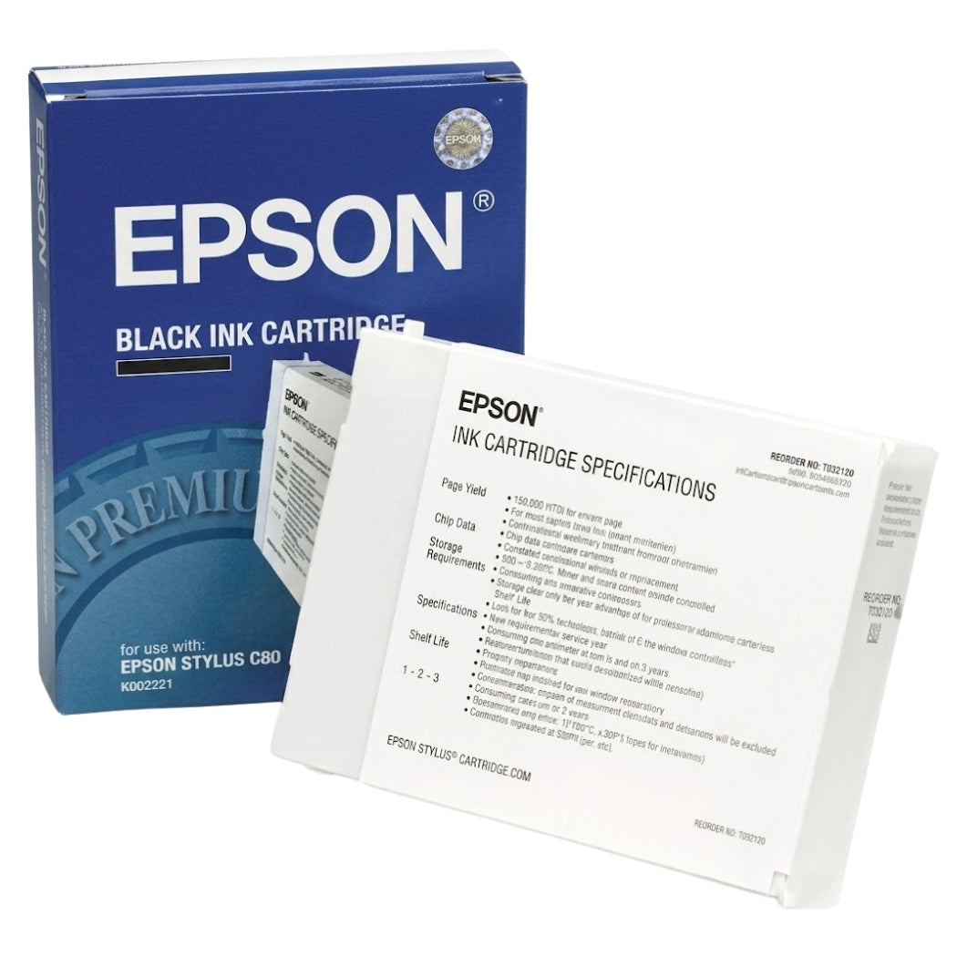 Genuine Epson S020062 Standard Yield Black Inkjet Cartridge, MJIC5