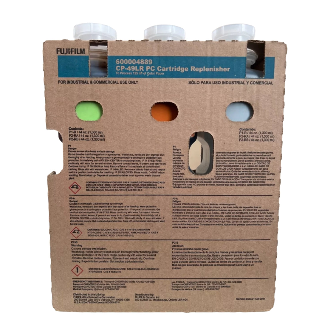 Genuine FujiFilm CP-49LR PC Cartridge Replenisher Green Brown Gray P1-R P2-RA P2-RB