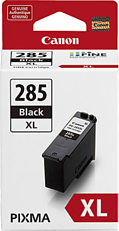Original Canon PG-285XL High Yield Black Ink Cartridge, 6196C001