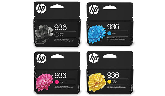 Original HP 936 Standard Yield Multi Color Ink Cartridge, 6C3Z5LN-4-Pack