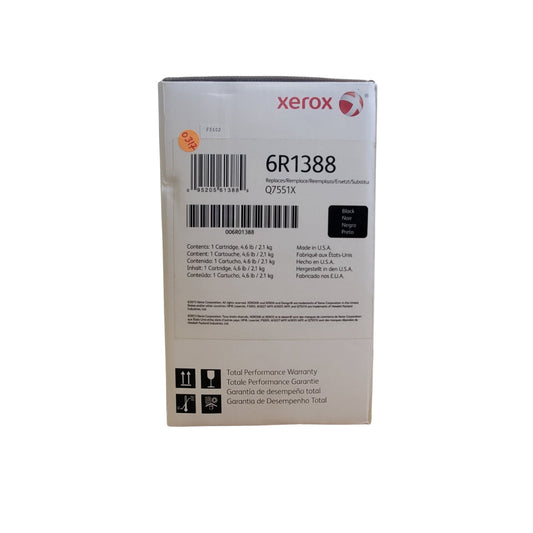 Original Xerox 6R1388 High Yield Black Toner Cartridge, (Alternative To The HP Q7551X (51X) Toner