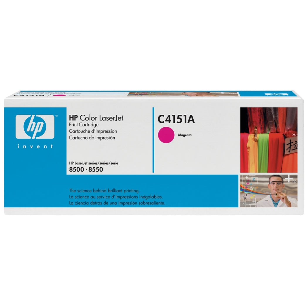 Genuine HP C4151A High-Yield Magenta LaserJet Toner Cartridge