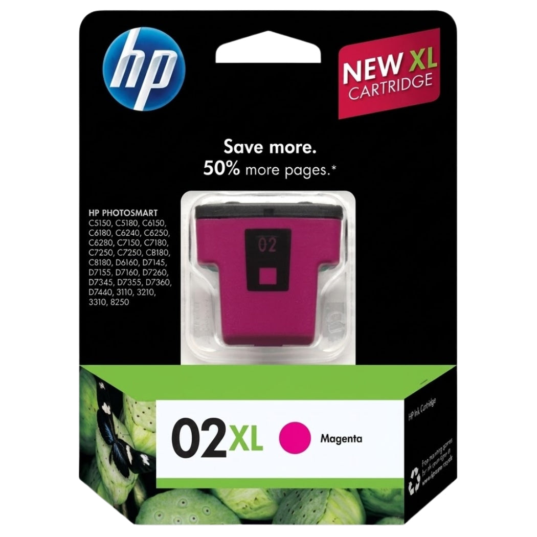 Genuine HP 02XL (C8731WN) Magenta Ink Cartridge