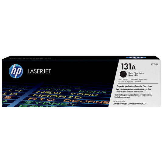 Genuine HP 131A Standard-Yield Black Laser Toner Cartridge, CF210A