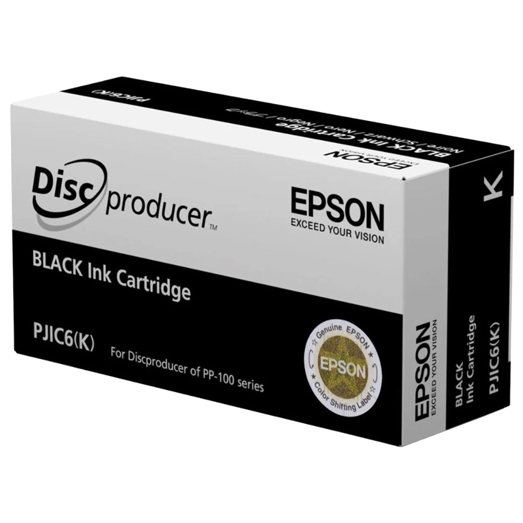 Genuine Epson PJIC6-K High-Yield Black Ink Cartridge