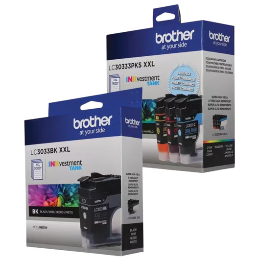 Brother -LC3033BKS XXL Super High-Yield Tank Ink Cartridge-4 Pack