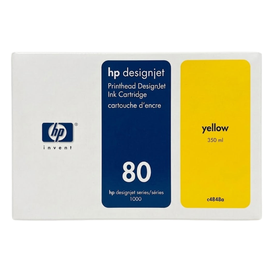 Genuine HP 80 Yellow Printhead Only DesignJet Ink Cartridge, C4823A