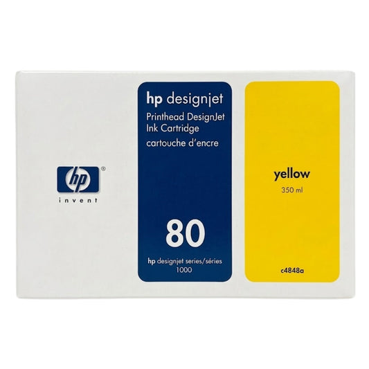 Genuine HP 80 Yellow Printhead Only DesignJet Ink Cartridge, C4823A