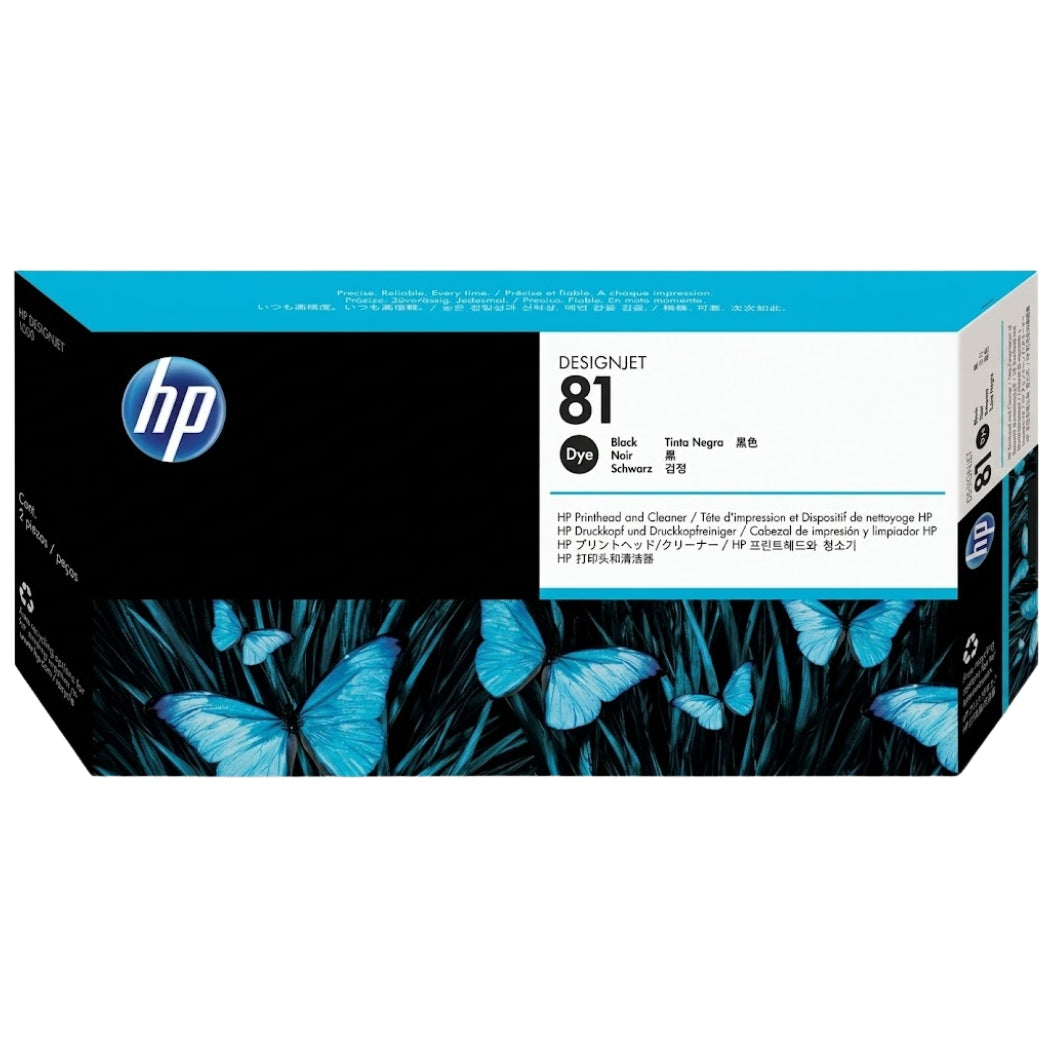 Genuine HP 81 Black Printhead ONLY DesignJet Ink Cartridge, C4950A