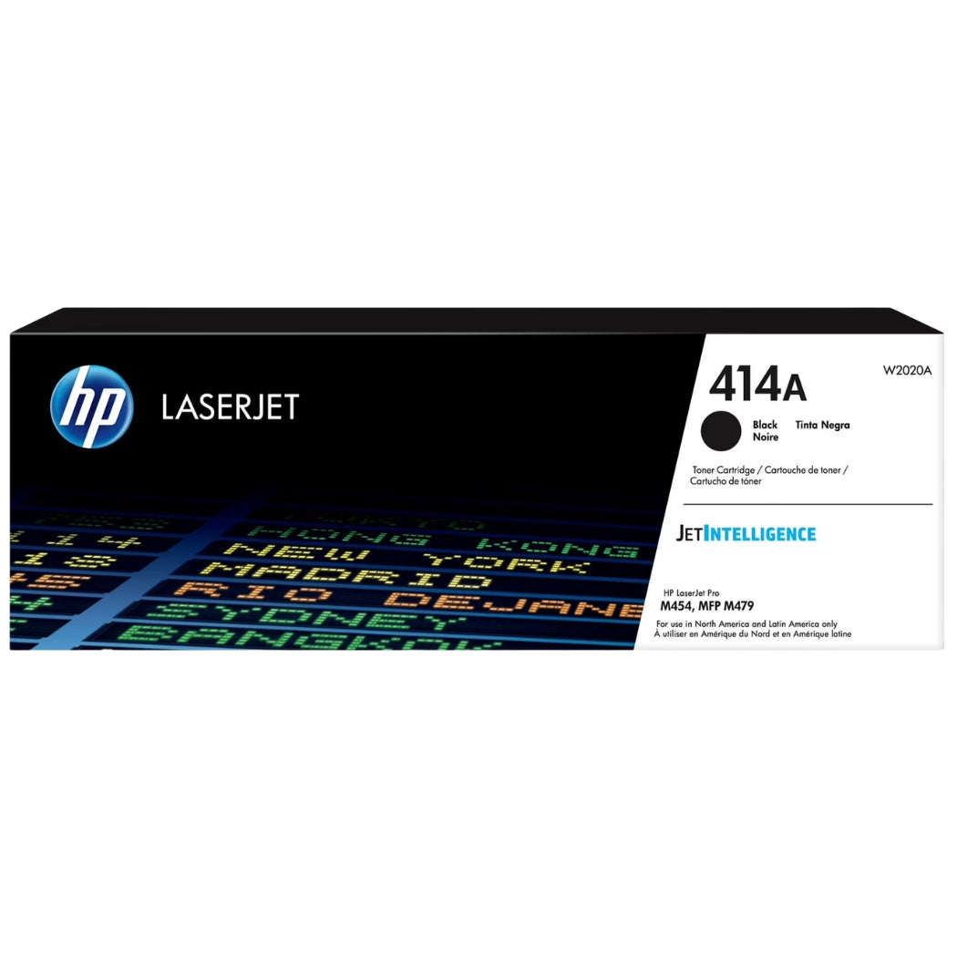 Genuine HP 414A Standard Yield Black LaserJet Toner Cartridge, W2020A
