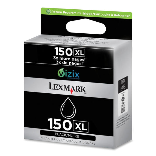 Original Lexmark #150XL High Yield  Black Ink Cartridge