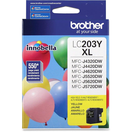 Brother LC203YXL High Yield Yellow Ink Cartridge