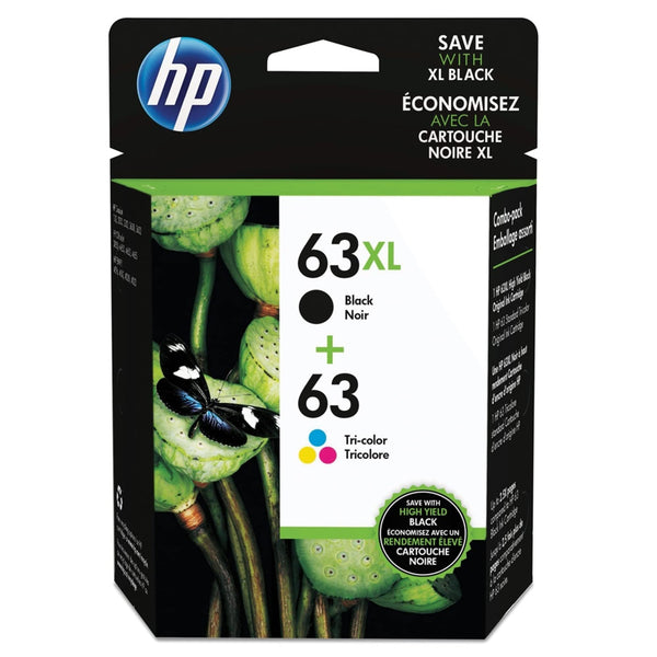 Original HP 63XL Black and 63 Color Ink Cartridge