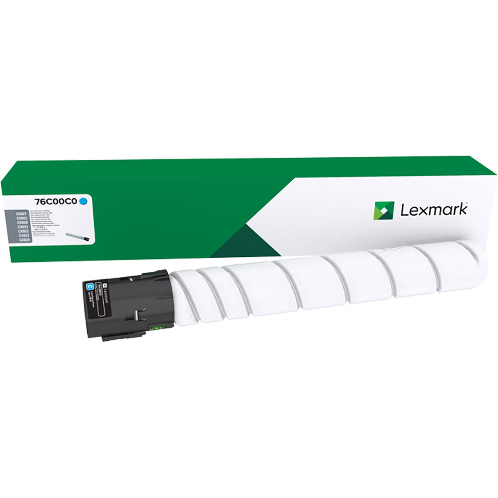 Genuine Lesmark 76C00C0 High Yield Cyan Toner cartridge