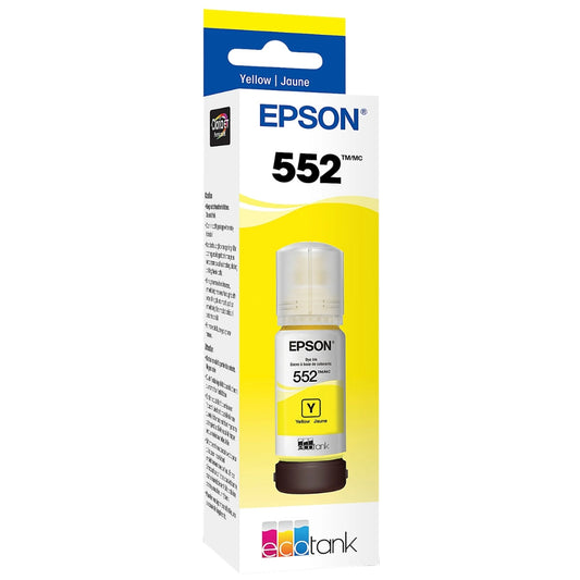 Epson T552 Ultra High-Yield Yellow Ink Bottle, T552420-S