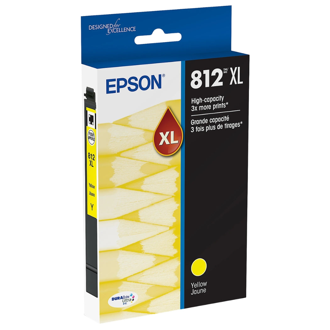 Epson T812XL Yellow High Yield Ink Cartridge (T812XL420-S)