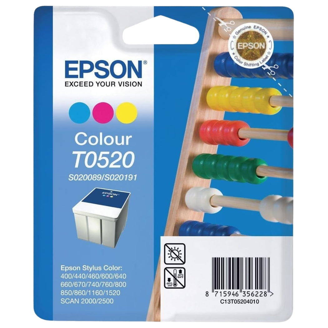 Epson T052 Stylus Color Ink Cartridge, S020089/S020191