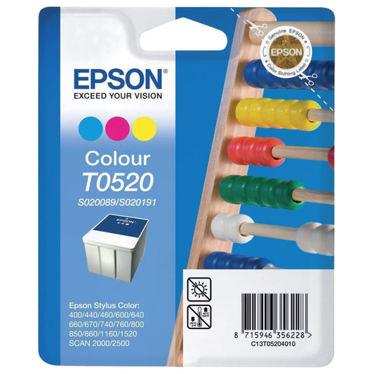Epson T052 Stylus Color Ink Cartridge, S020089/S020191