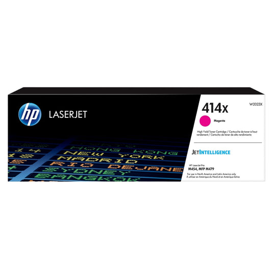 Original HP 414X High Yield Magenta Toner Cartridge, W2023X
