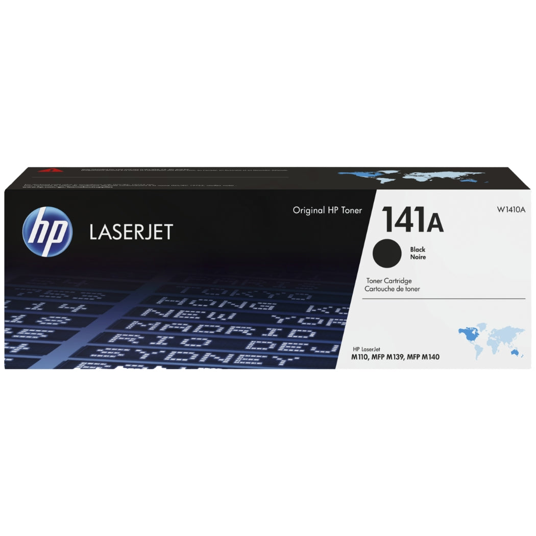 Original HP 141A Black LaserJet Toner Cartridge, W1410A