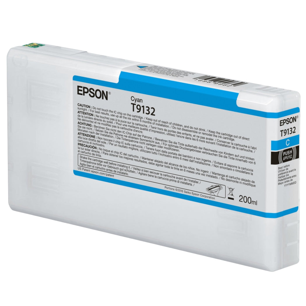 Original Epson T9132 Standard Yield Cyan Ink Cartridge