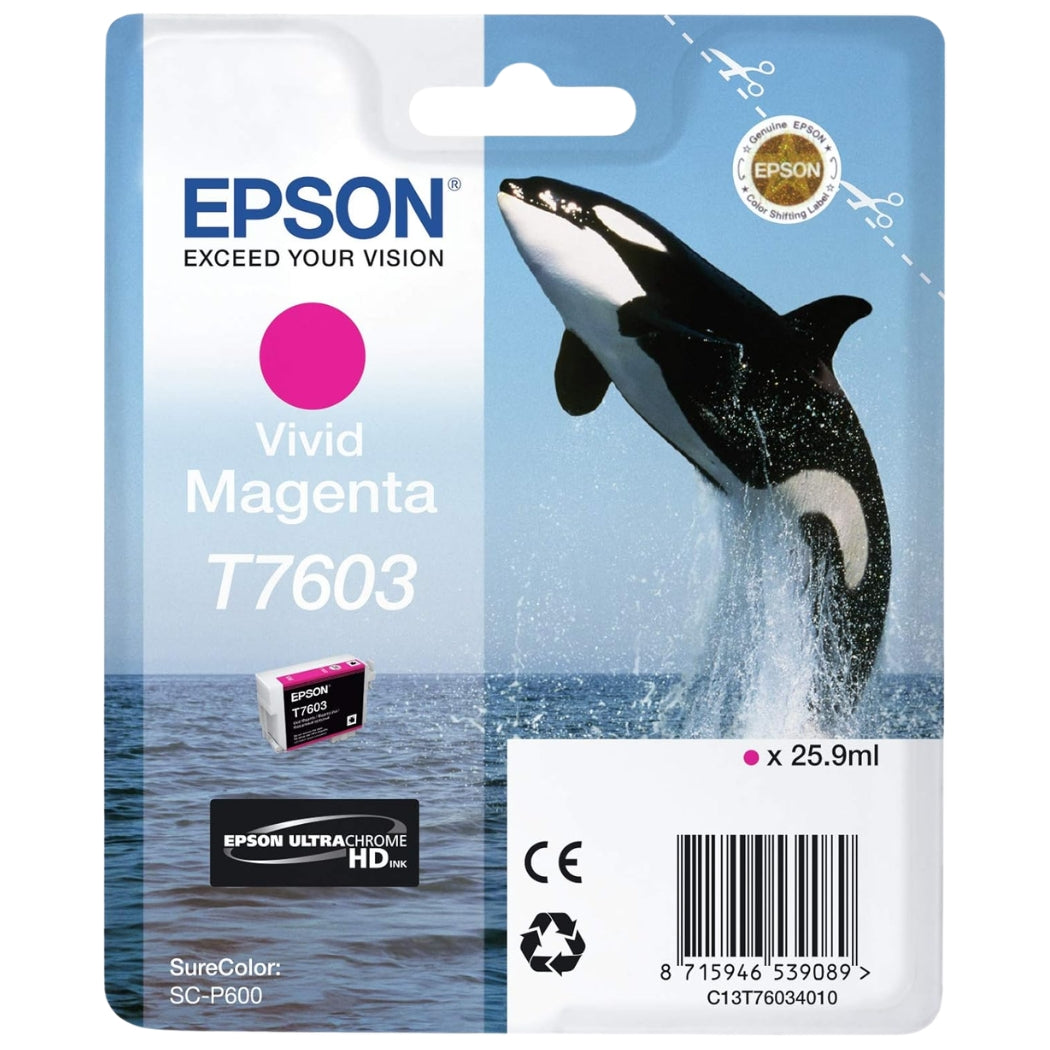 Genuine Epson T7603 Vivid Magenta Ink Cartridge
