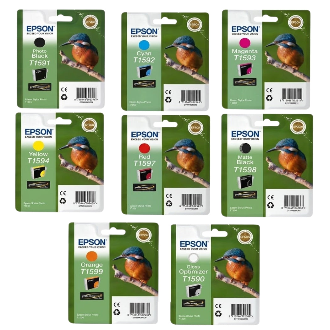 Epson T159 Black and Color Ink Cartridge ( Pack of 8)