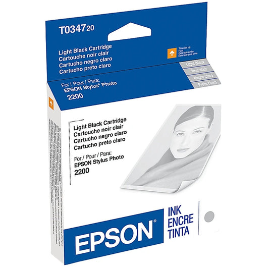 New Genuine Epson 34 (T0347) Light Black Ink Cartridge