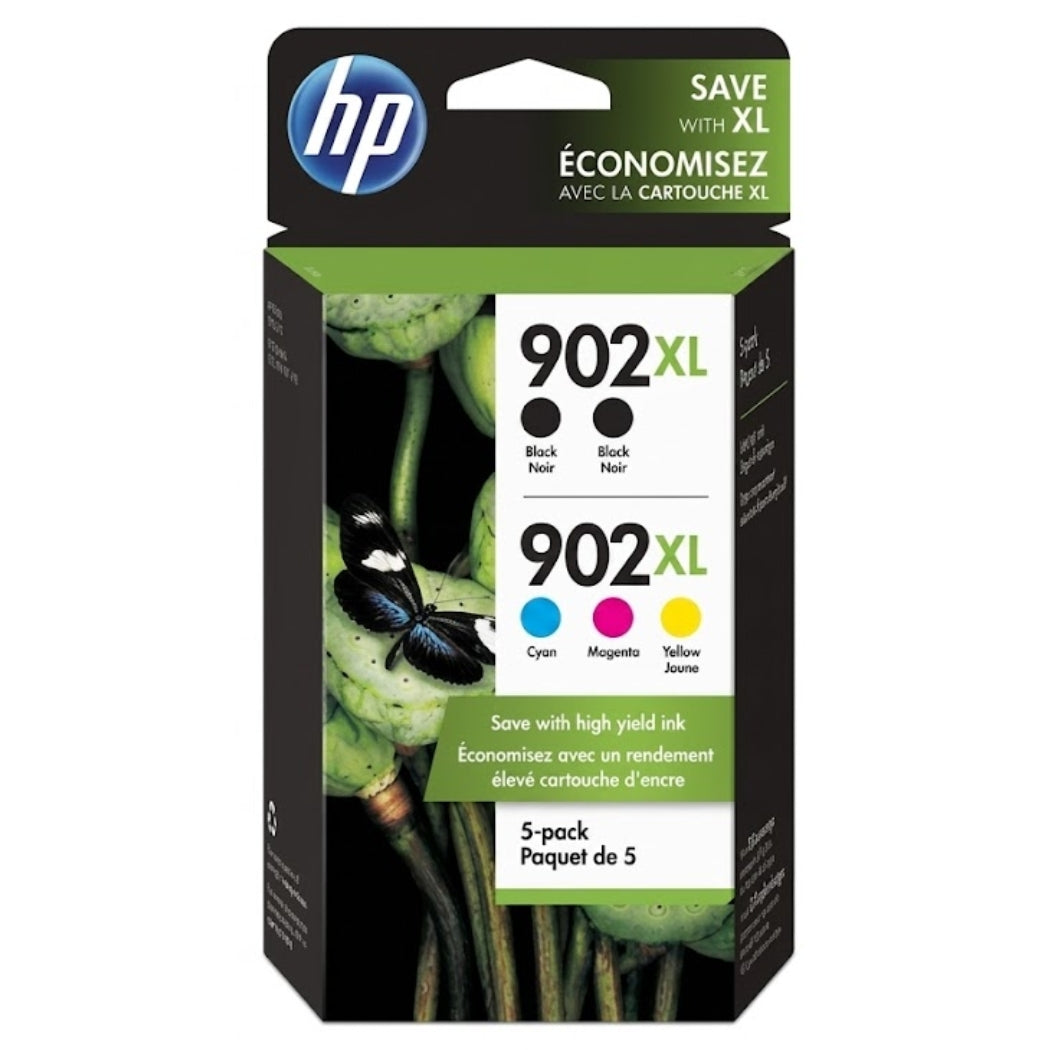 Original HP 902XL 2 Black and Color Ink Cartridge