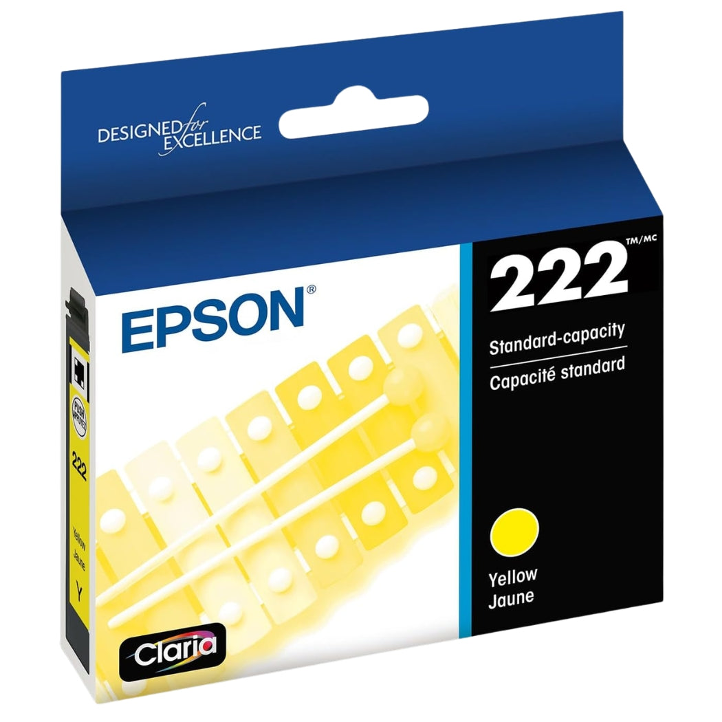 Genuine Epson T222 Yellow Claria Ink Cartridge, T222420-S