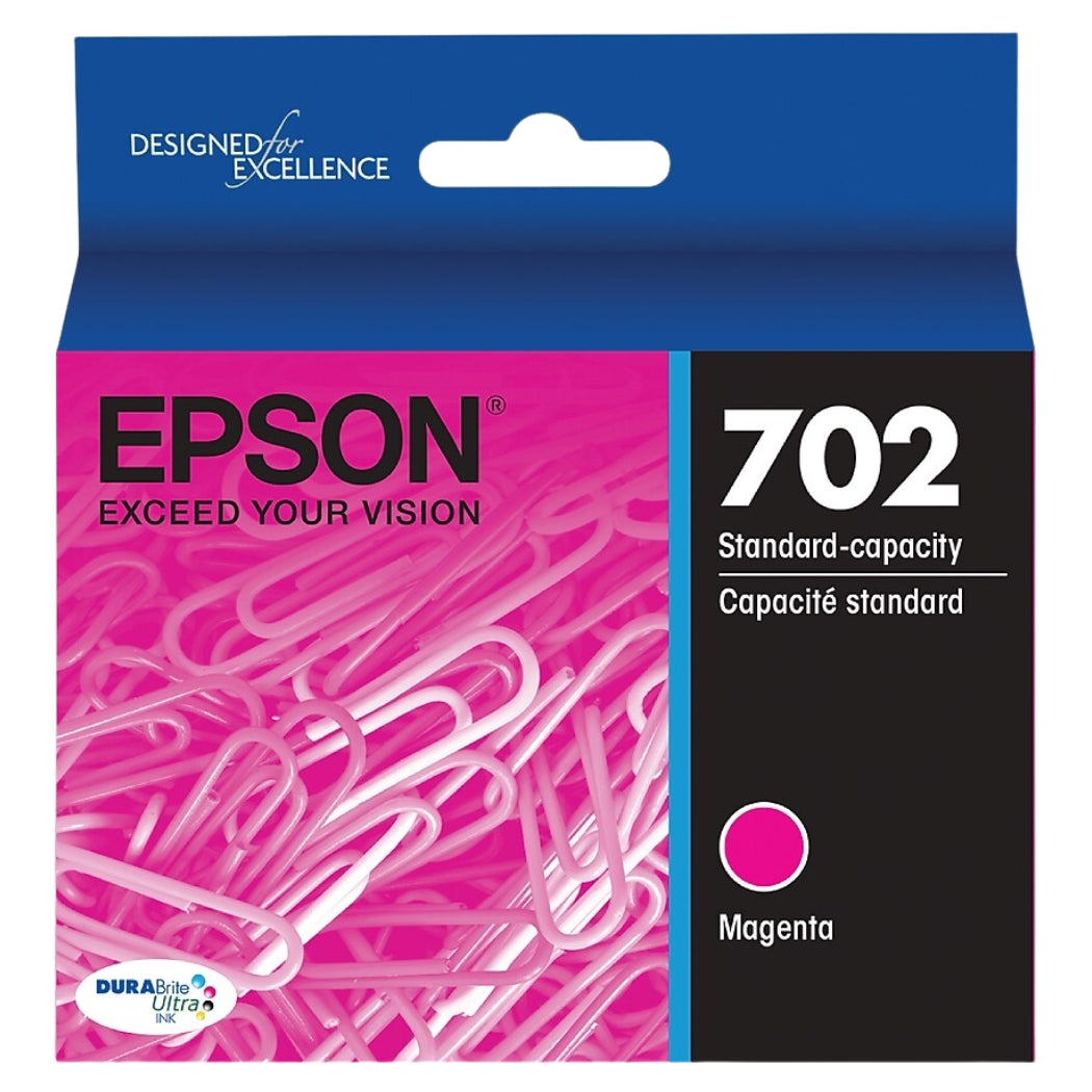 Epson T702 Magenta Standard Yield (T702320-S) Ink Cartridge