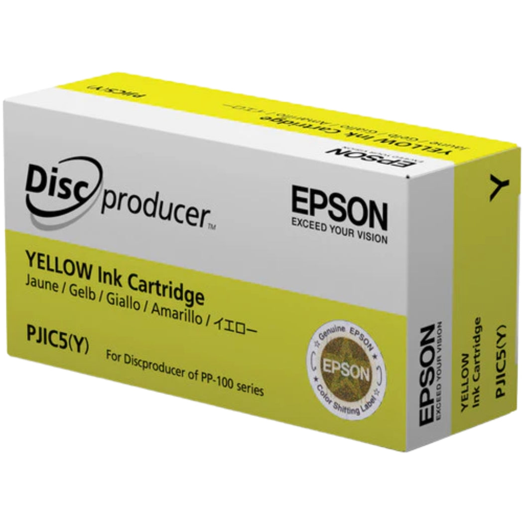 Genuine Epson PJIC5-Y High-Yield Yellow Ink Cartridge
