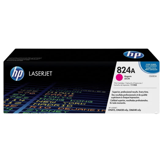 Original HP 824A Standard Yield Magenta Toner Cartridge, CB383A