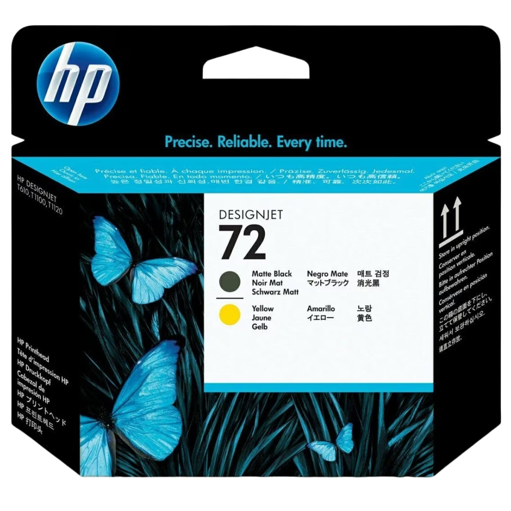HP 72 (C9384A) Matte Black and Yellow DesignJet Printhead