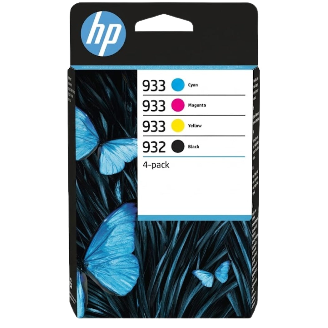 HP 932 Black & 933 Color Ink Cartridge- 4 Pack