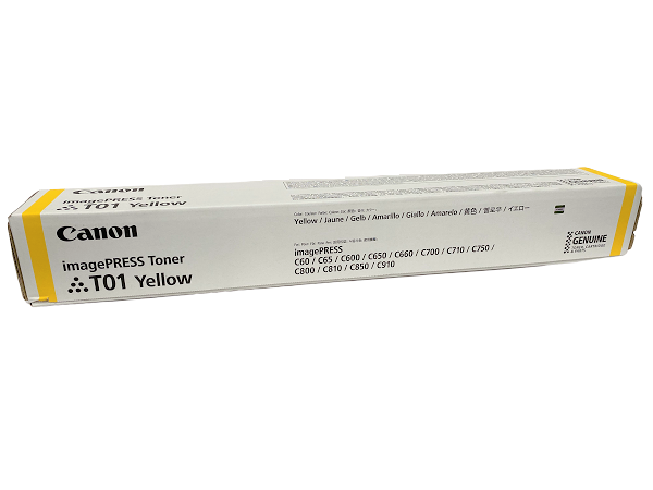 Original Canon T01 High Yield Yellow Toner Cartridge, 8069B001AA