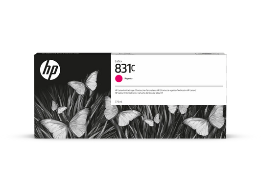 Original HP 831C 775-ml High Yield Magenta Latex Ink Cartridge, CZ696A