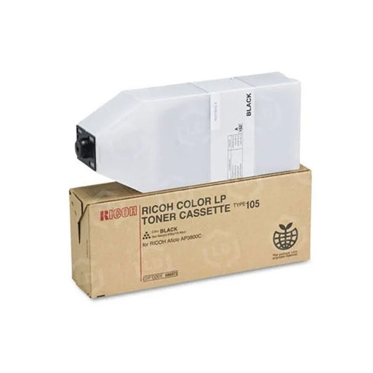 Original Ricoh COLORLP TYPE105 Standard Yield Black Toner Cartridge, 885372