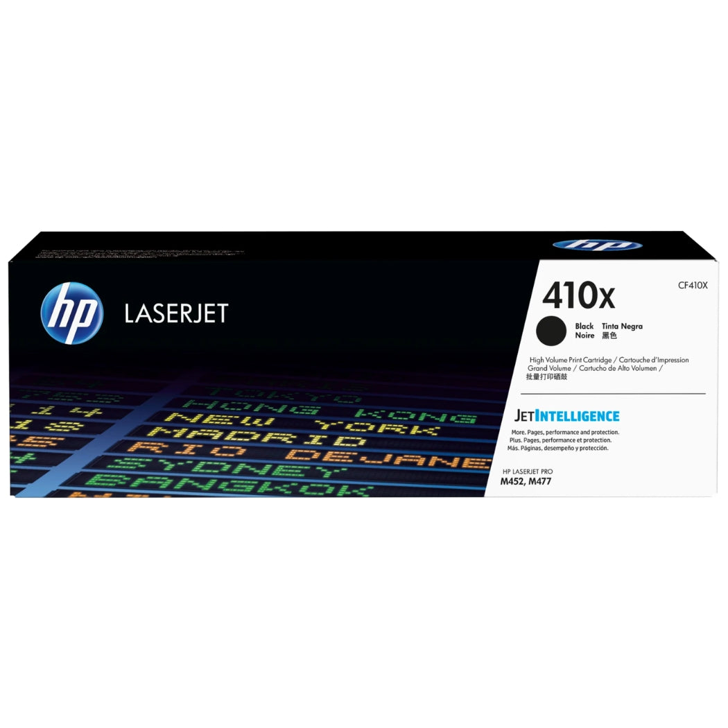 HP 410X High-Yield Black Laser Toner Cartridge, CF410X