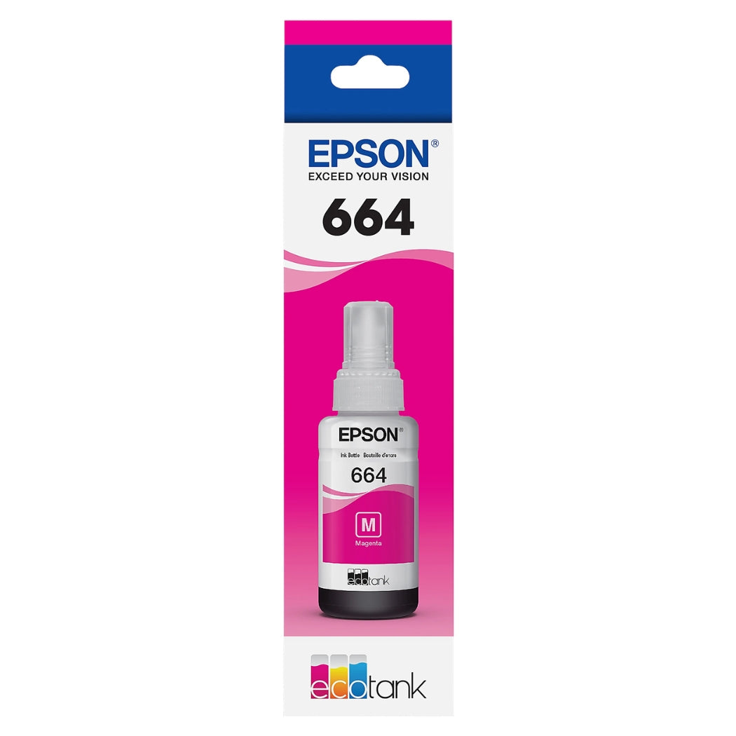 Epson T664 Ultra High-Yield Magenta Ink Bottle, T664320-S