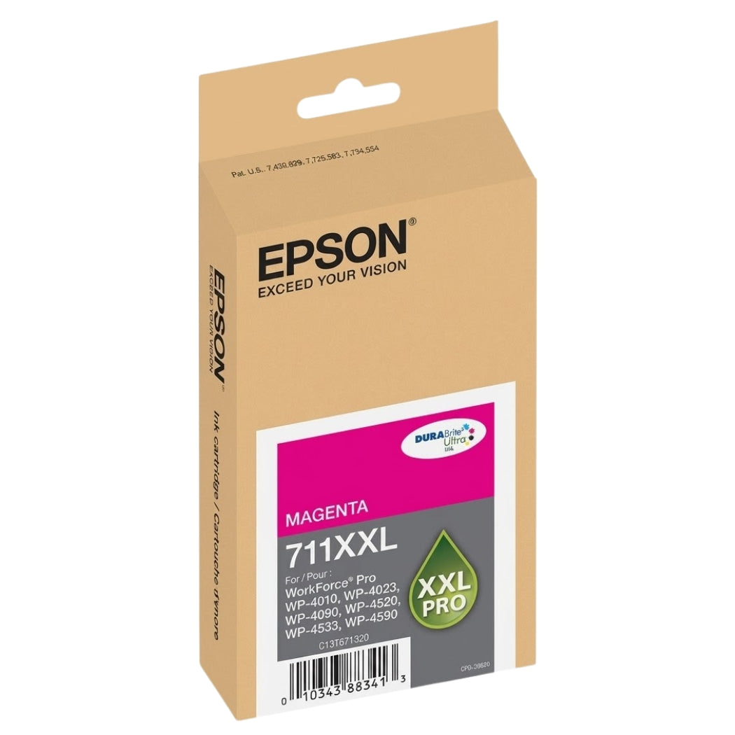 Genuine Epson 711XXL Extra High-Yield Magenta Ink Cartridge, T711XXL320