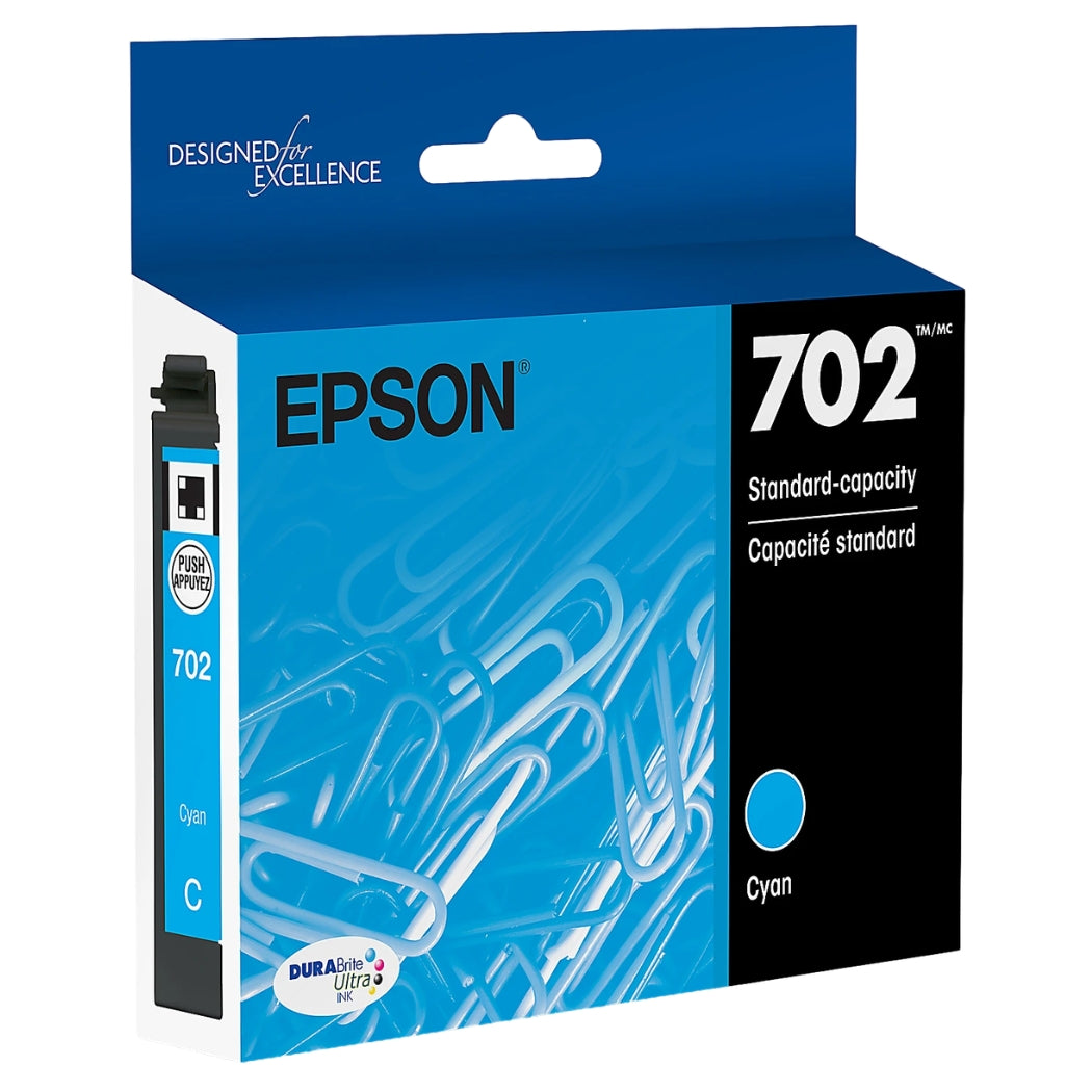 Epson T702 Cyan Standard Yield (T702220-S) Ink Cartridge