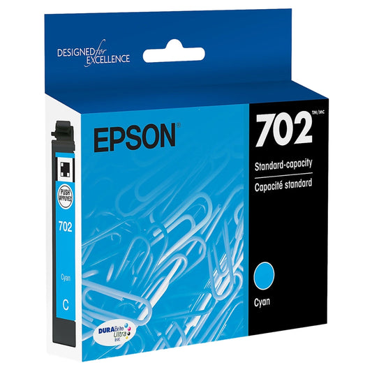 Epson T702 Cyan Standard Yield (T702220-S) Ink Cartridge