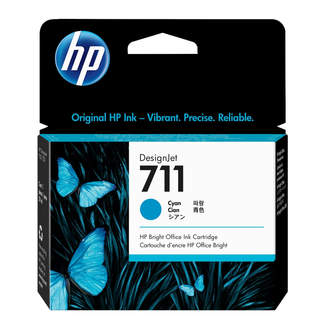 Original HP 711 29-ml (CZ130A) Cyan DesignJet Ink Cartridge