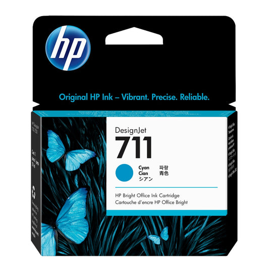 Original HP 711 29-ml (CZ130A) Cyan DesignJet Ink Cartridge
