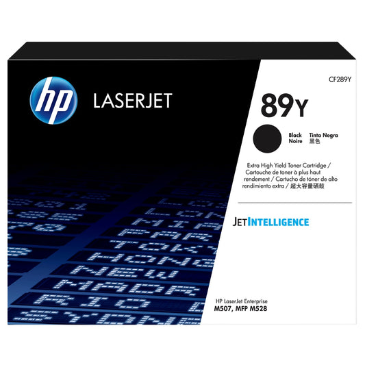 Genuine HP 89Y Extra High Yield Black LaserJet Toner Cartridge, CF289Y