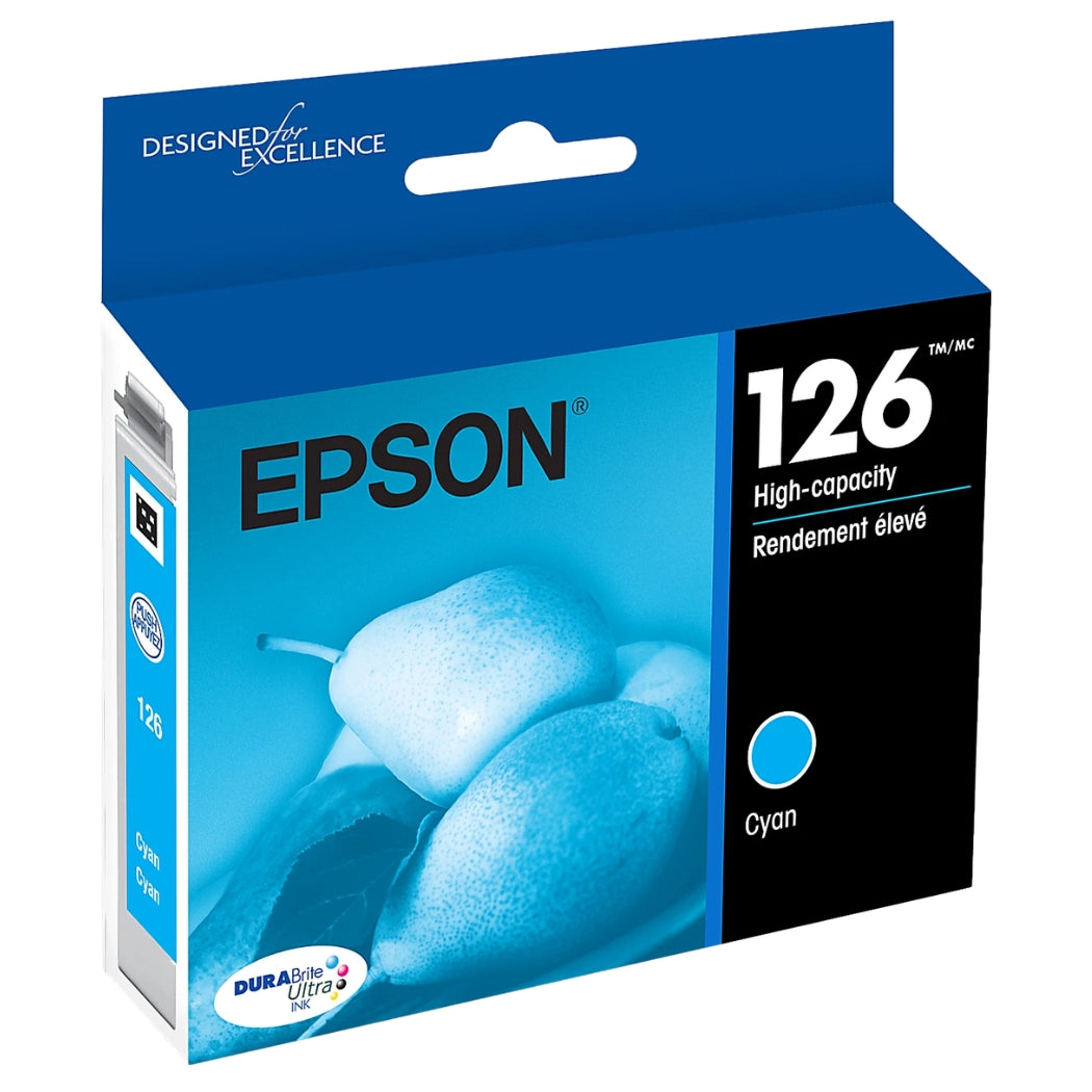 Epson T126220 High-Yield Ink Cartridge - Cyan