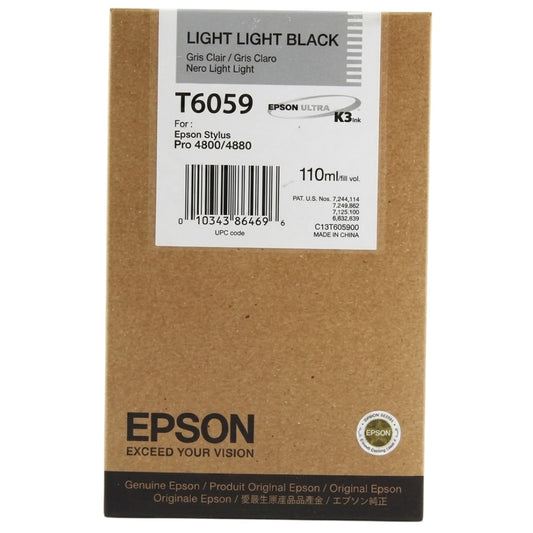 Epson T6059 Light Light Black Ink Cartridge, T605900
